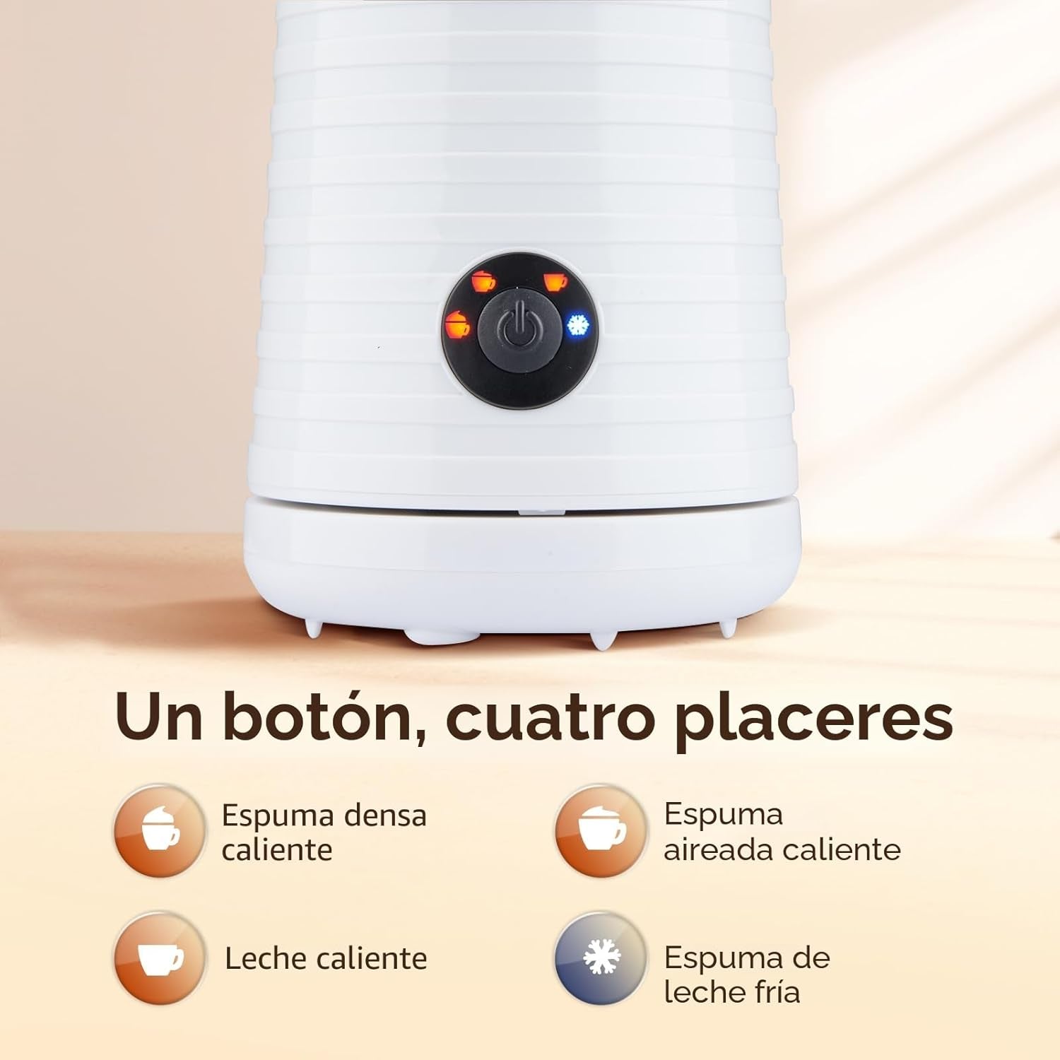 Morpilot Espumador De Leche Eléctrico, Calentador Leche Espumador 4 En 1, Espuma Caliente Y Fría, 240Ml 400W