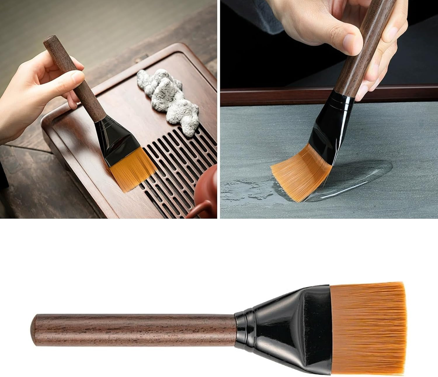 Barista Cepillo, Barista Pincel, Juego De Limpieza De Café, Cepillos Máquina Espresso, Cepillo De Limpieza De Posos De Café, Ayuda a Limpiar Grietas Y Eliminar Los Residuos De Café, 4 Piezas