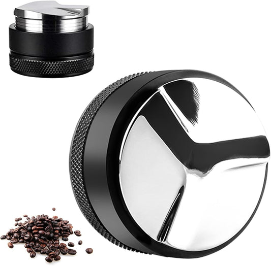 Distribuidor De Café Y Tamper De 58Mm, Nivelador De Café De Acero Inoxidable 304 Manipuladores De Mano Profesionales De Espresso, Profundidad Ajustable