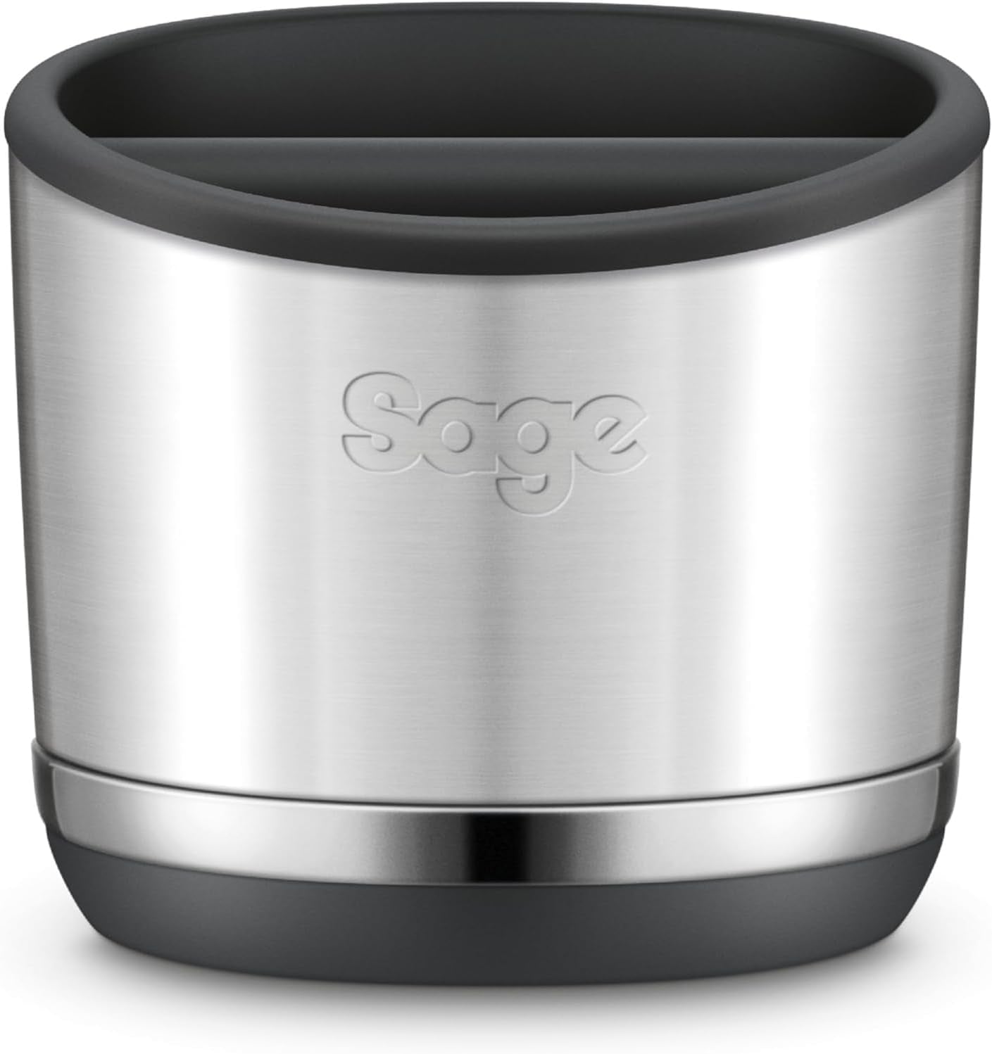 Sage Knock Box 10 - Para Desechar Sin Desorden Los Posos De Café - Almacena Hasta 10 Posos De Espresso, Acero Inoxidable