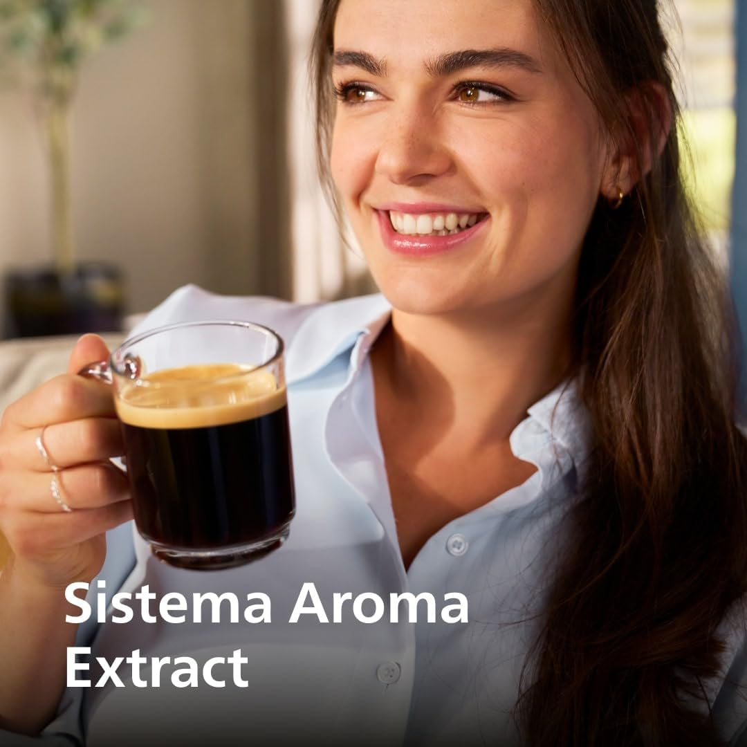 Philips Serie 2200 Cafetera Espresso Automática - 2 Cafés, Pantalla Táctil, Espumador De Leche Clásico, Molinillo Cerámico, Negro Mate (EP2220/10)