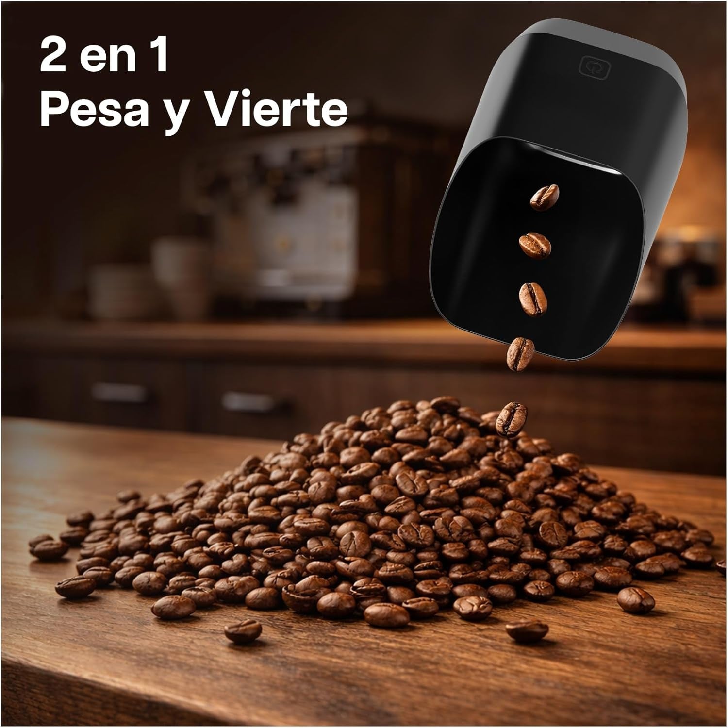 Báscula Café Digital Con Pantalla LED De MMOBIEL – Balanza Precisión 0.1G/1G Para Espresso, Pour-Over, Café Filtrado Y Más – Recargable USB-C Y Compacta – Accesorios Para Baristas En Casa