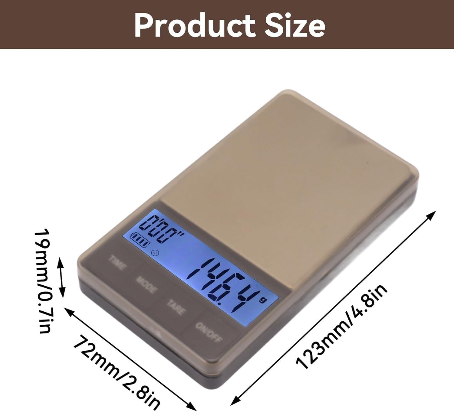 Báscula Pequeña Para Café Con Temporizador, Báscula Digital Portátil De Bolsillo Para Preparar Café Espresso, Báscula De Alta Precisión De 1000 G/0,1 G Con Función De Tara Para Uso En La Cocina, Café