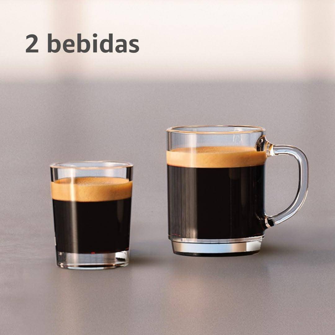 Philips Serie 2200 Cafetera Espresso Automática - 2 Cafés, Pantalla Táctil, Espumador De Leche Clásico, Molinillo Cerámico, Negro Mate (EP2220/10)