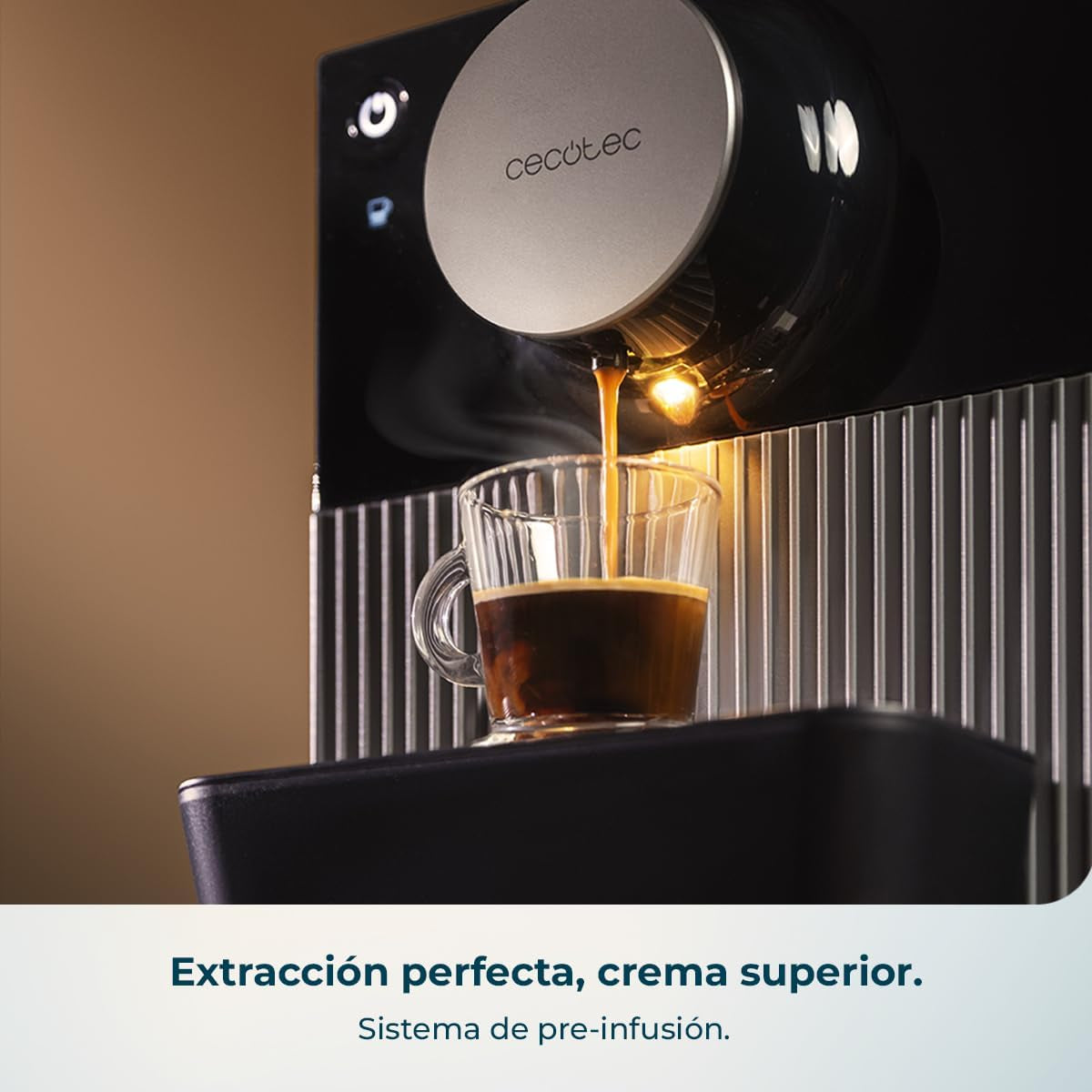 Cecotec Cafetera Superautomática Compacta Cremmaet Cube Red. 1350W, Rendimiento Profesional, Sistema De Prensado, Pre-Infusión, 19Bares, Sistema Thermoblock, 5 Niveles De Molienda, Control Táctil