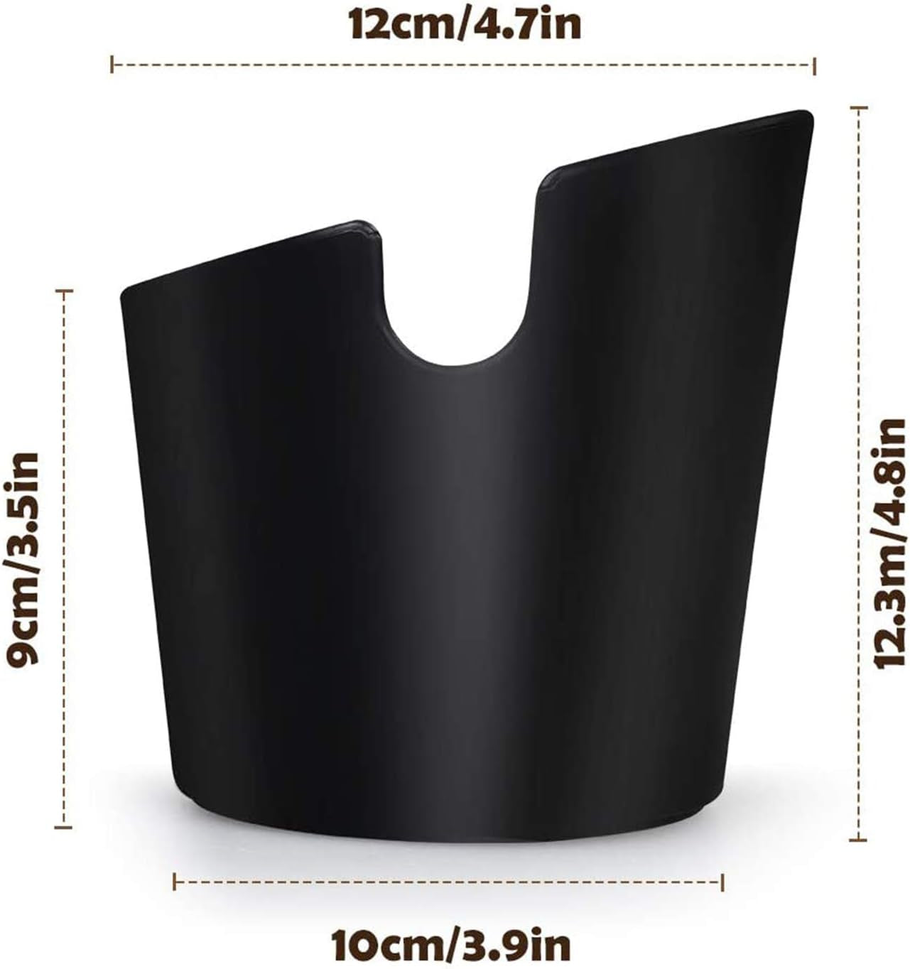 Coffee Knock Box Posos Cafe Cajon Para Posos De Cafe Caja De Posos De Café Barista Absorbente De Golpes Con Barra De Golpe De Metal Extraíble Y Base Antideslizante (Negro)