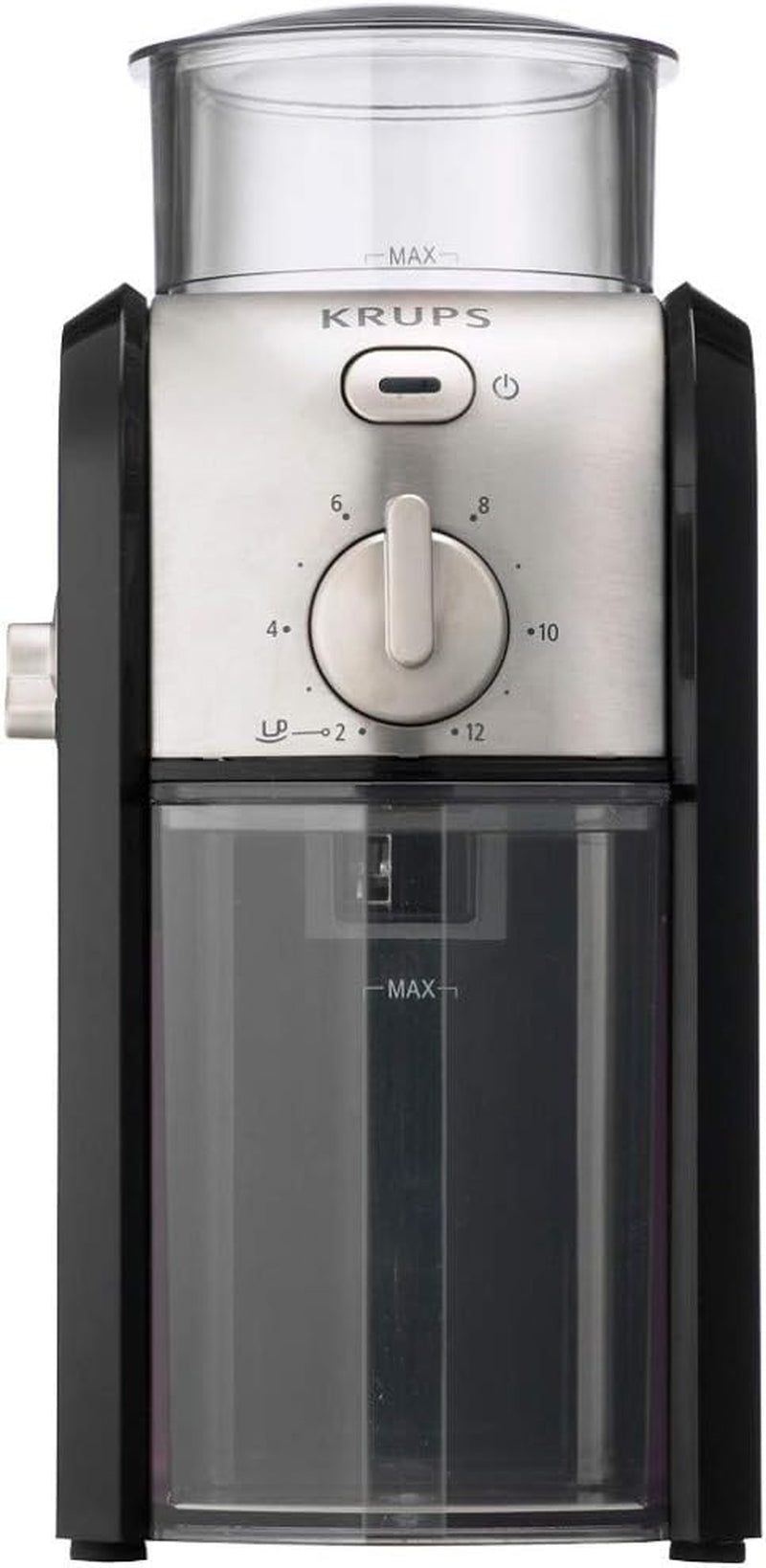 Krups GVX242 Molinillo De Café Profesional Con Sistema De Muelas Con Torno-Molido Y 17 Ajustes De Triturado, De Más Fino a Más Grueso, Potencia 100 W, Negro