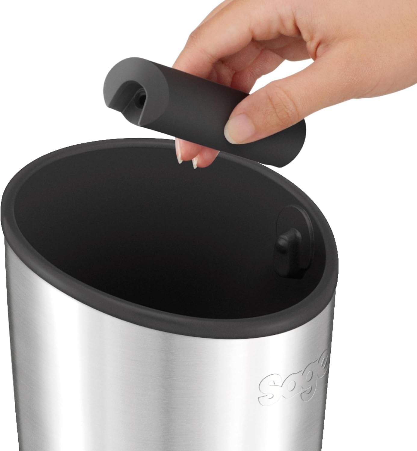 Sage Knock Box 10 - Para Desechar Sin Desorden Los Posos De Café - Almacena Hasta 10 Posos De Espresso, Acero Inoxidable